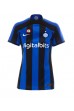 Inter Milan Edin Dzeko #9 Voetbaltruitje Thuis tenue Dames 2022-23 Korte Mouw